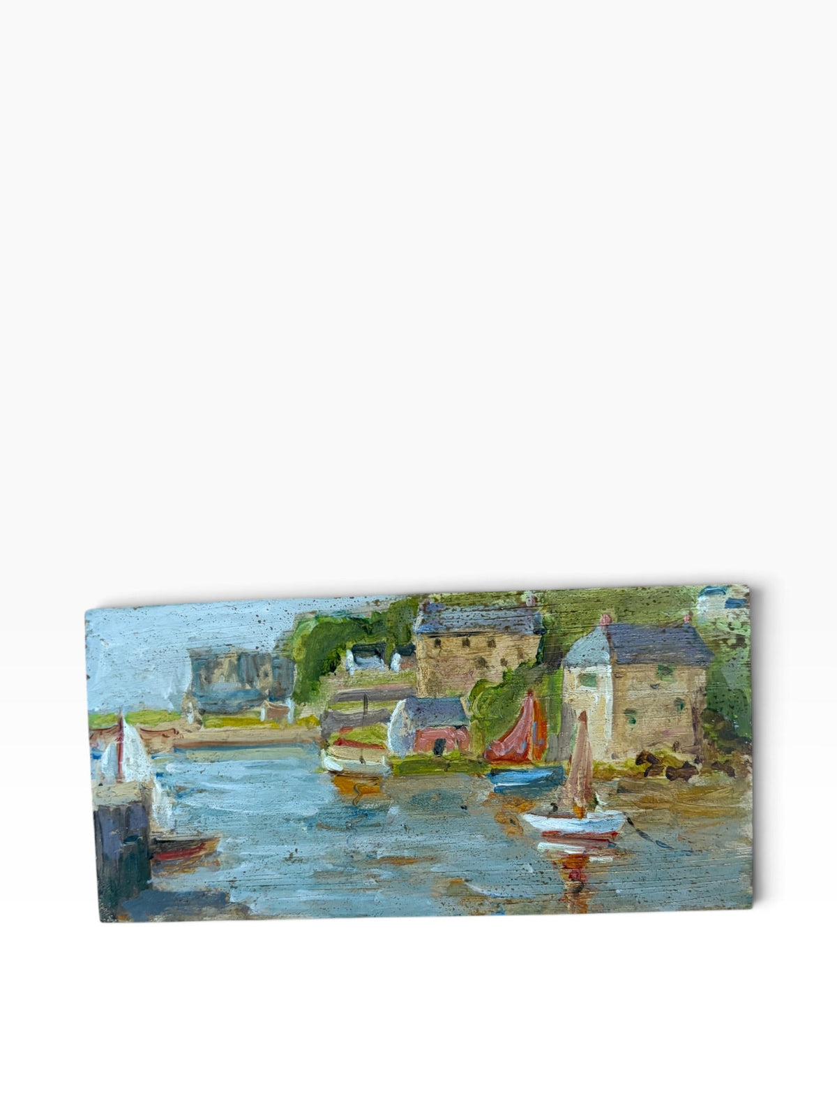 Little Harbour oil painting on board - Natalia Willmott
