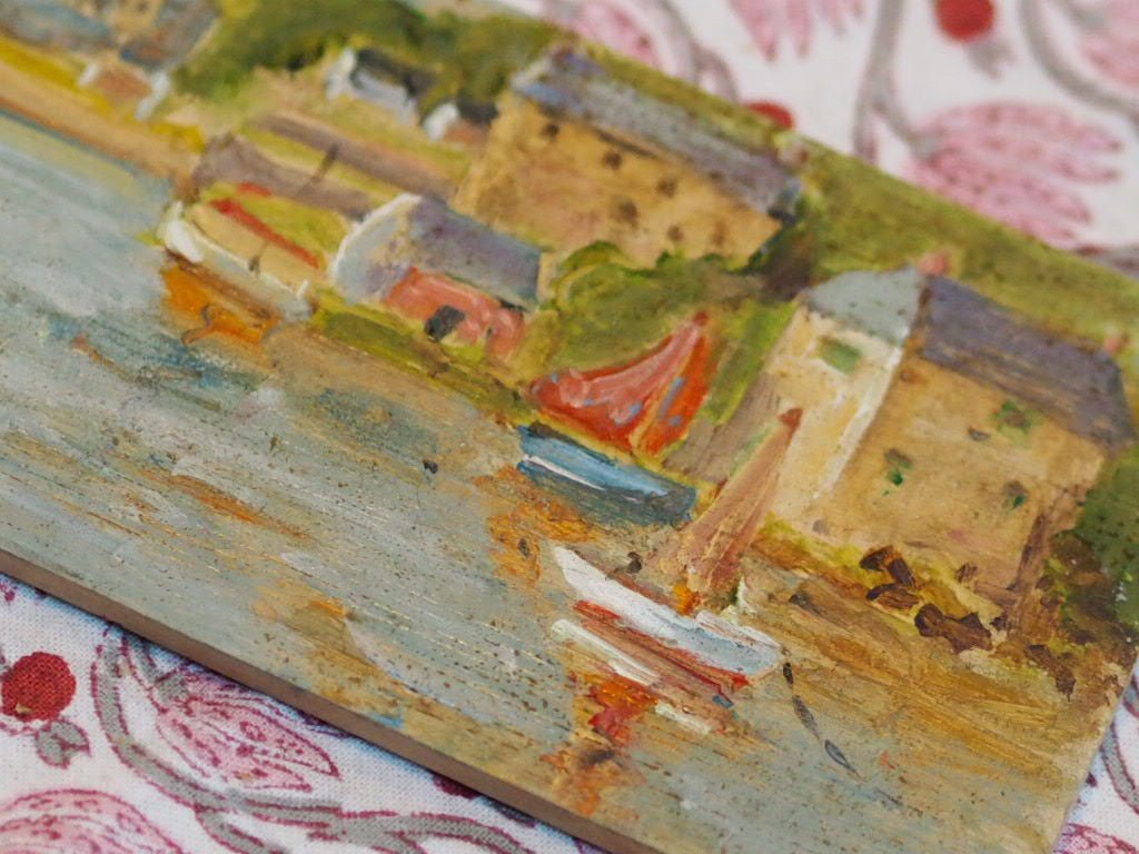 Little Harbour oil painting on board - Natalia Willmott