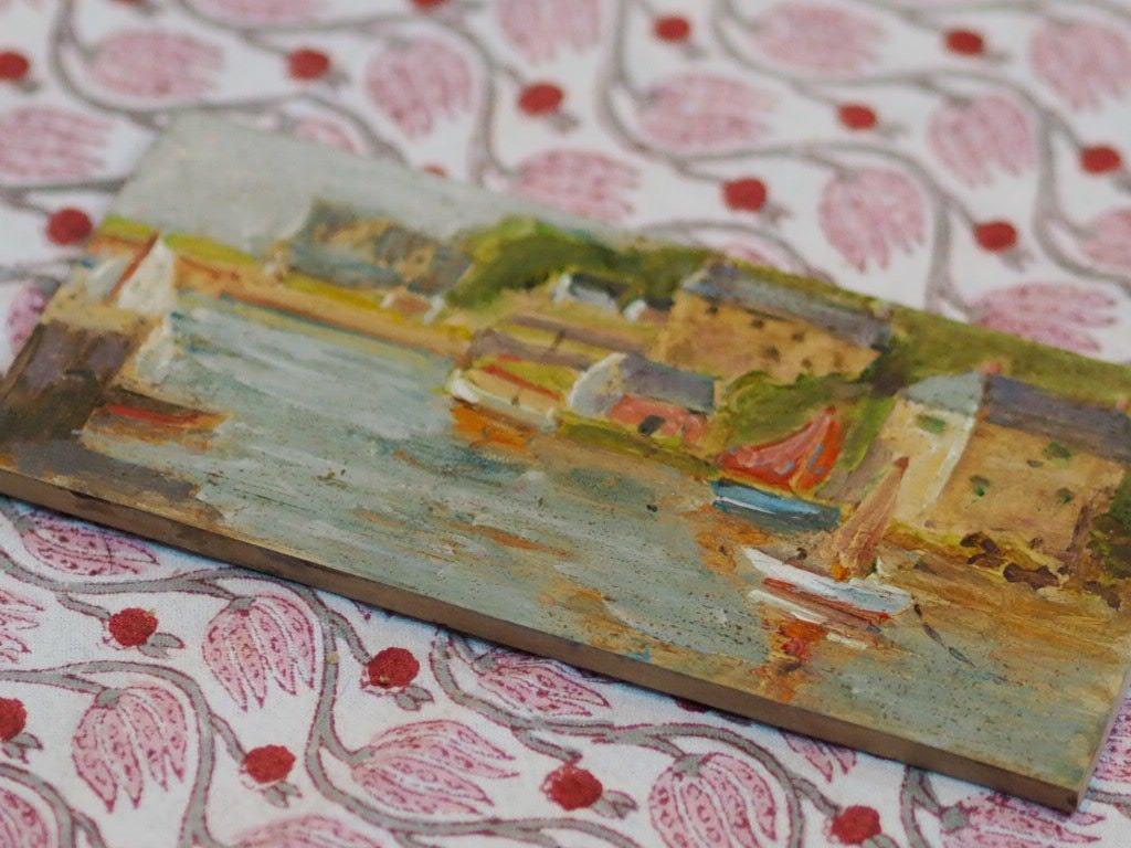 Little Harbour oil painting on board - Natalia Willmott