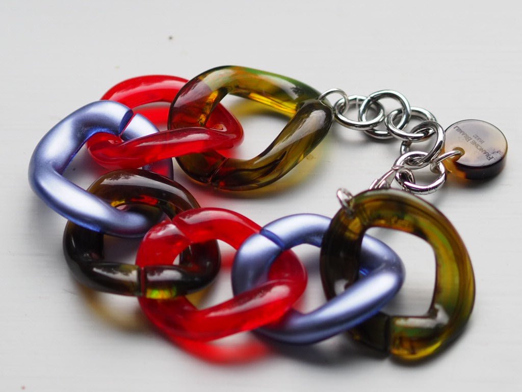 Maillon green, red and purple bracelet - Natalia Willmott