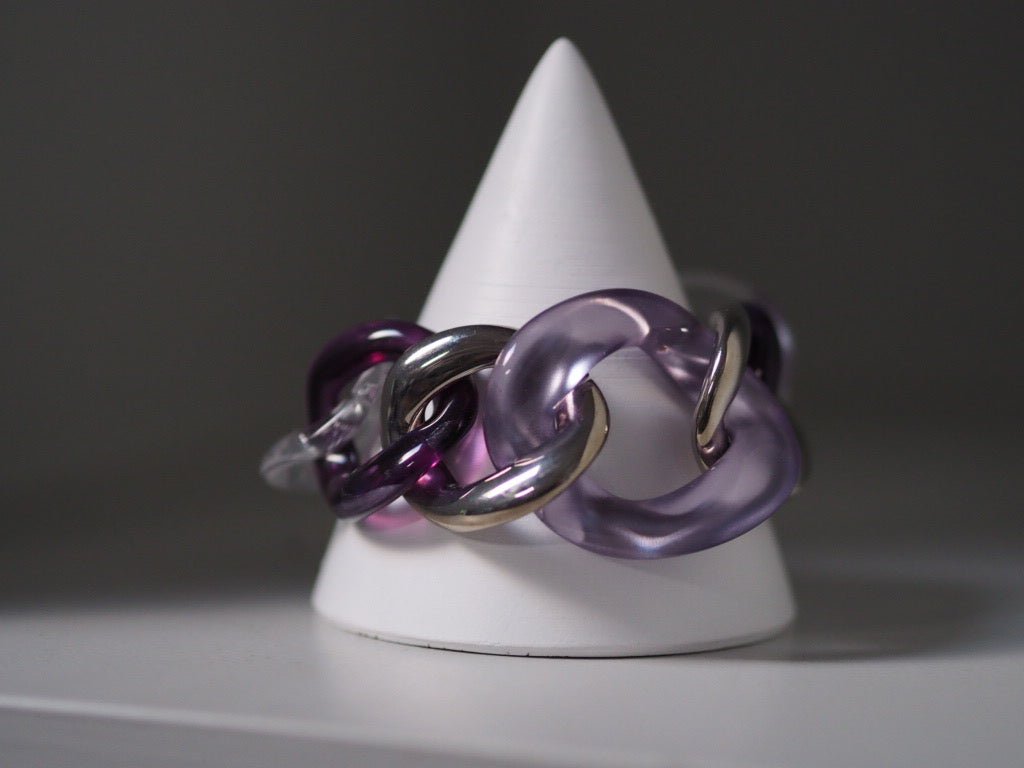 Maillon purple and silver - Natalia Willmott