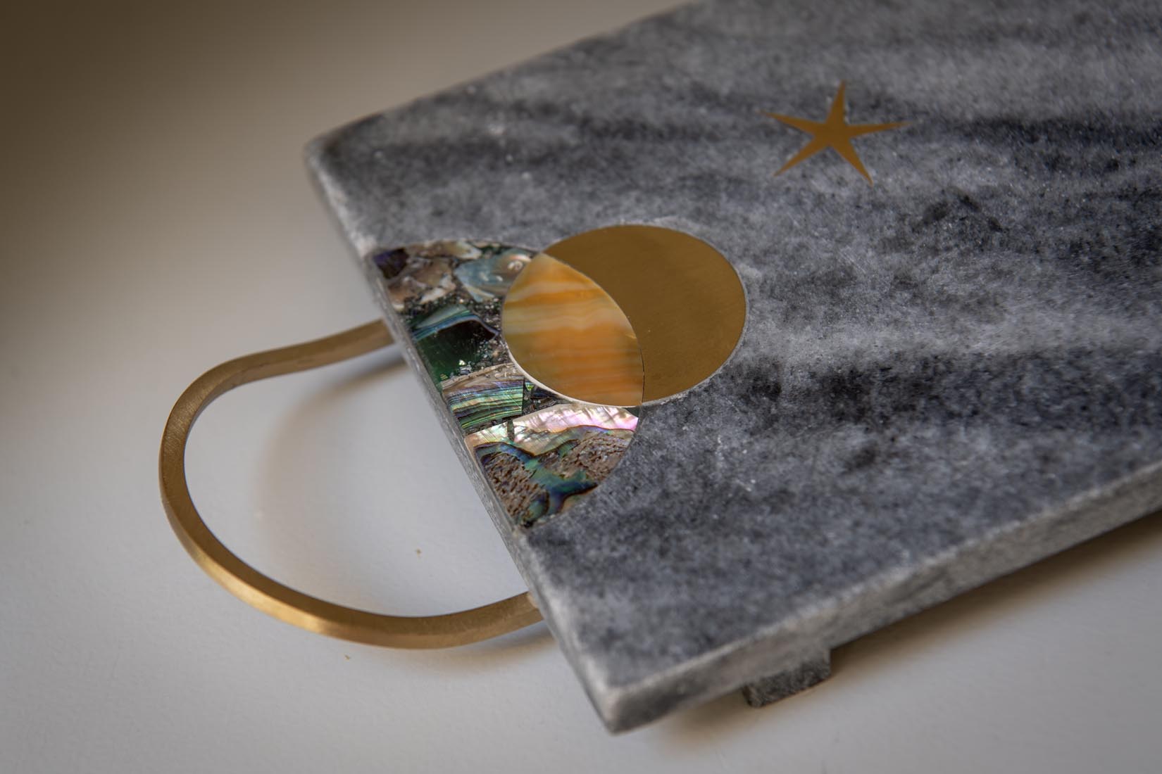 Marble Celestial Tray Grey - Natalia Willmott