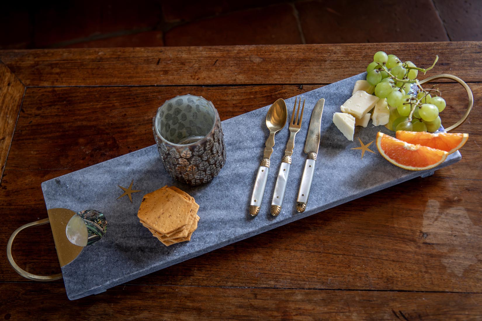 Marble Celestial Tray Grey - Natalia Willmott