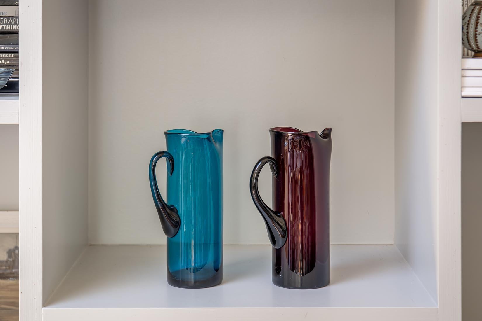 mid century glass colourful jug - Natalia Willmott