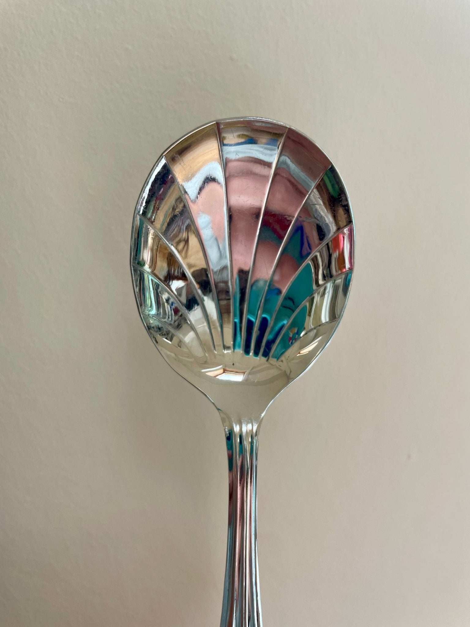 Mid century shell spoon Sheffield set - Natalia Willmott