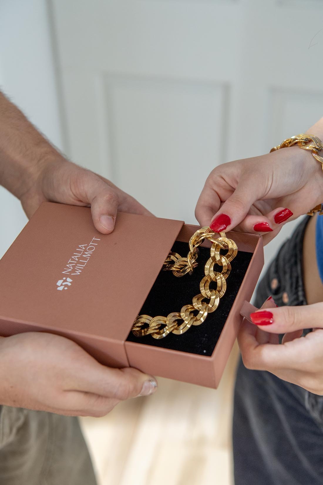 Monet vintage chunky double chain bracelet and necklace set - Natalia Willmott