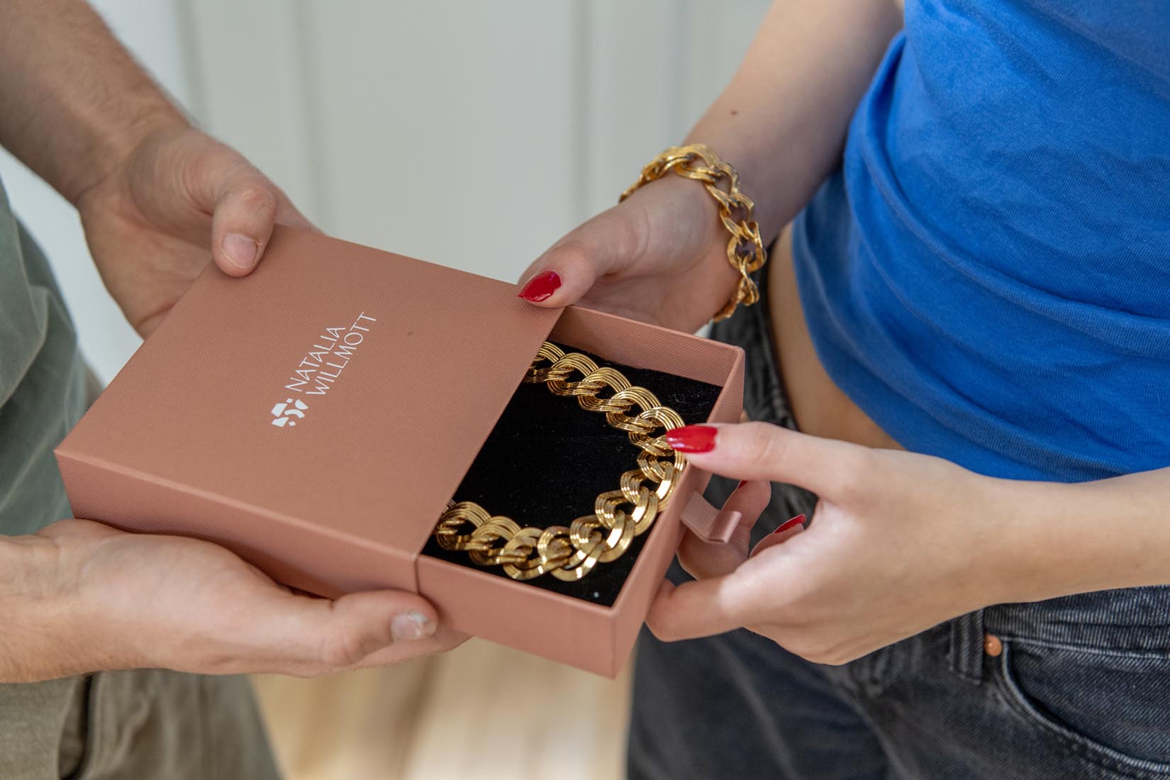 Monet vintage chunky double chain bracelet and necklace set - Natalia Willmott