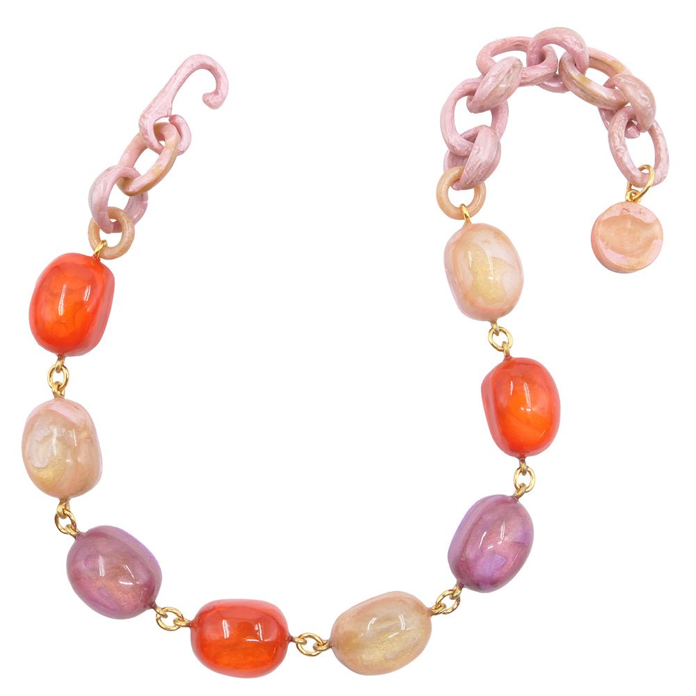 Necklace "Bubbles" multirose by Dominique Denaive - Natalia Willmott