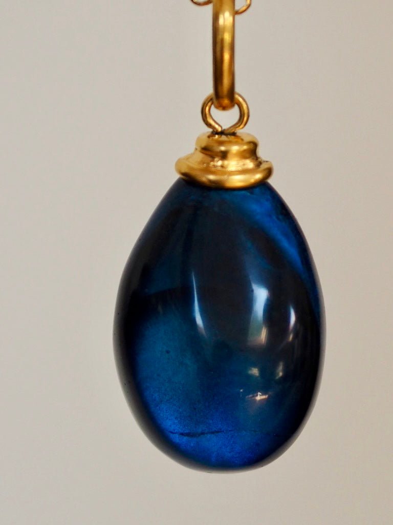 Necklace "Goutte" Navy - Natalia Willmott