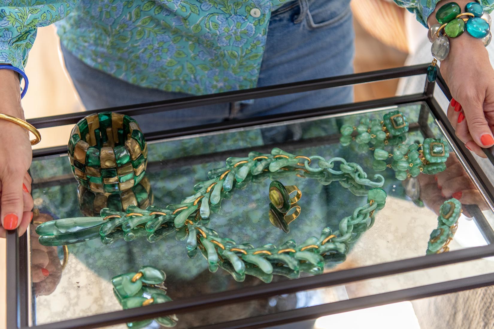 Necklace "Hema" in Spearmint - Natalia Willmott