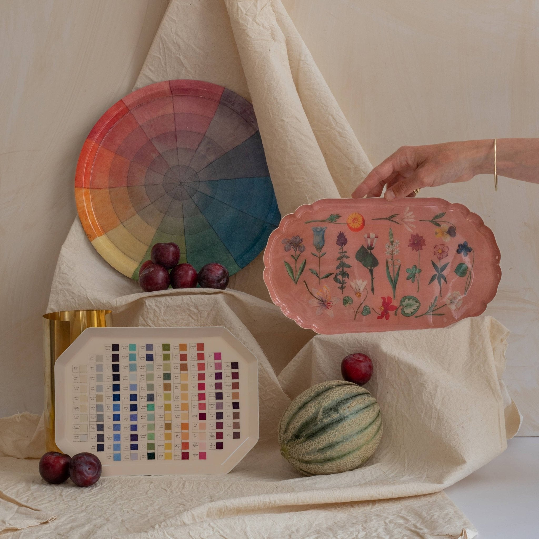 Octagonal Enamel Tray - Werner's Nomenclature of Colours - Natalia Willmott