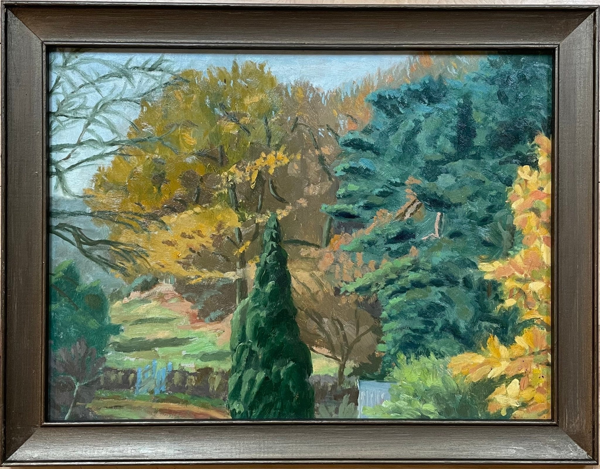 Oil painting Trees by C.J Gregory - Natalia Willmott