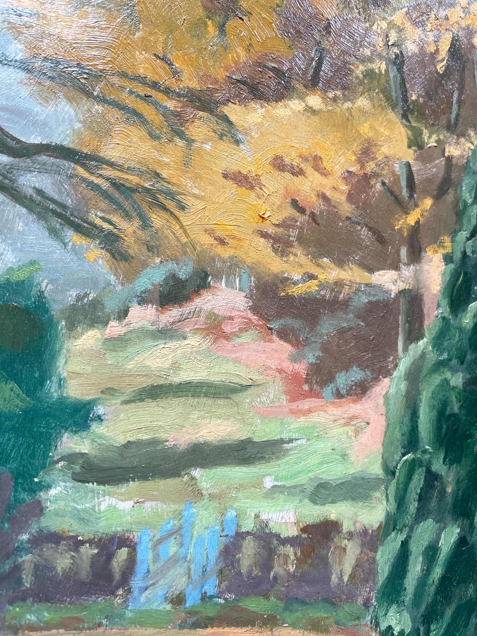 Oil painting Trees by C.J Gregory - Natalia Willmott