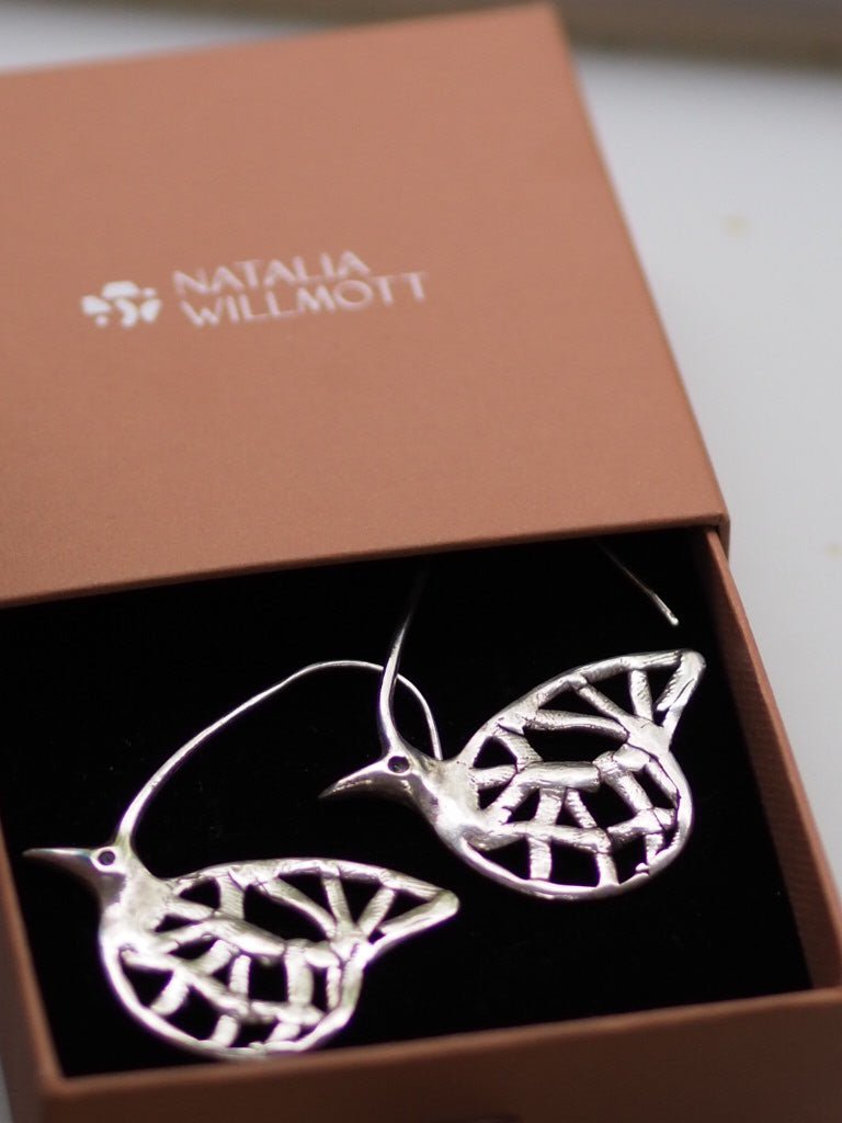 Oiseau - earrings by Elisabeth Riveiro - Natalia Willmott