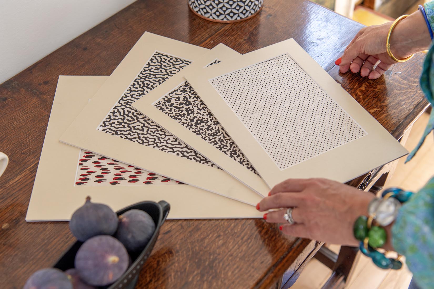 Original antique 19th century French textile design - Natalia Willmott