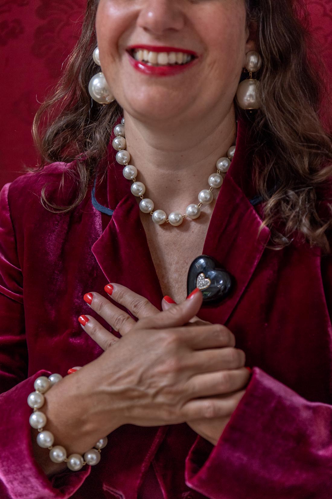 Pearlised necklace Majorque - Natalia Willmott