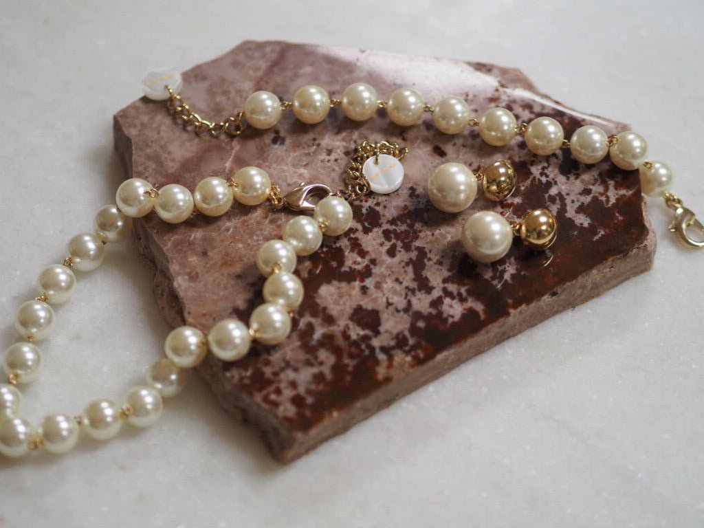 Pearlised necklace Majorque - Natalia Willmott