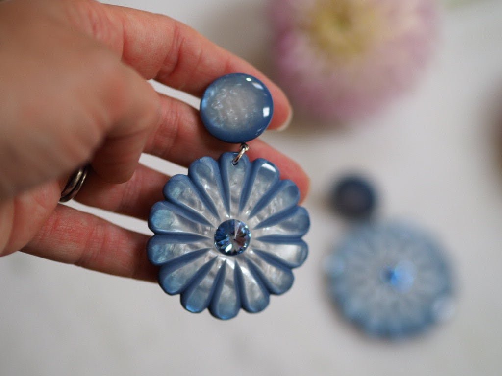 Pensee blue earrings - Natalia Willmott