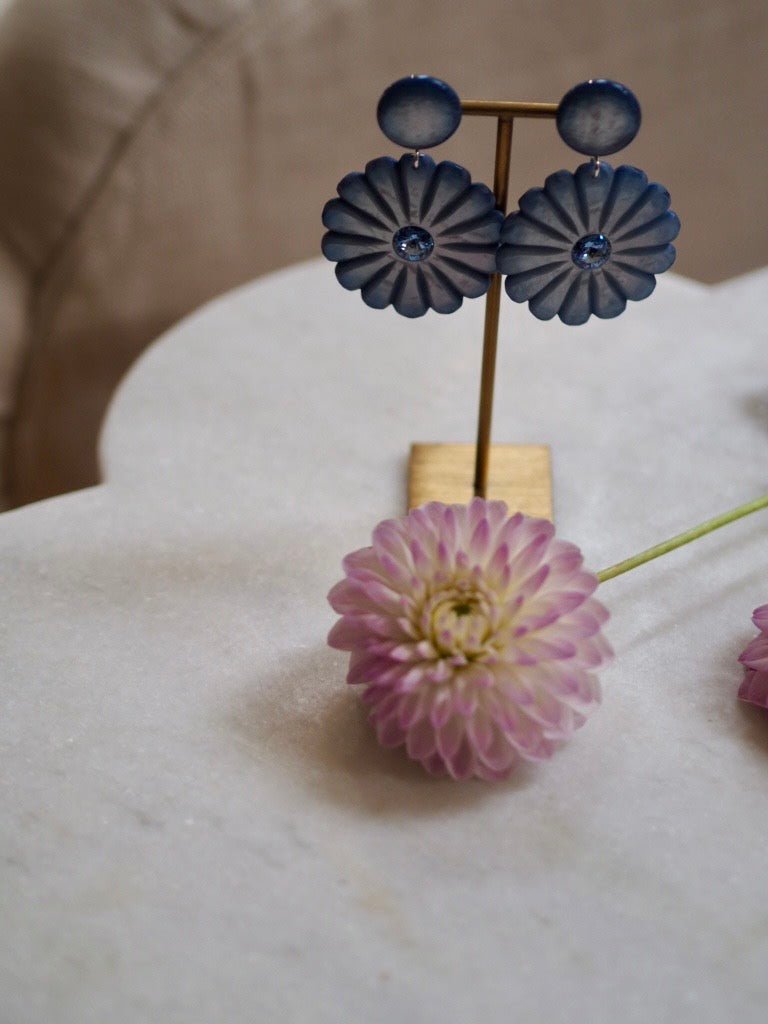 Pensee blue earrings - Natalia Willmott