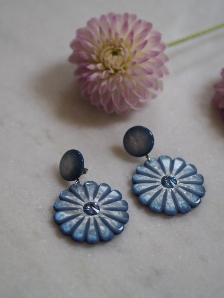 Pensee blue earrings - Natalia Willmott