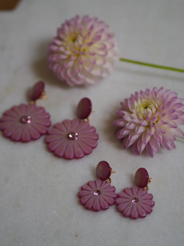Pensee pink earrings - Natalia Willmott