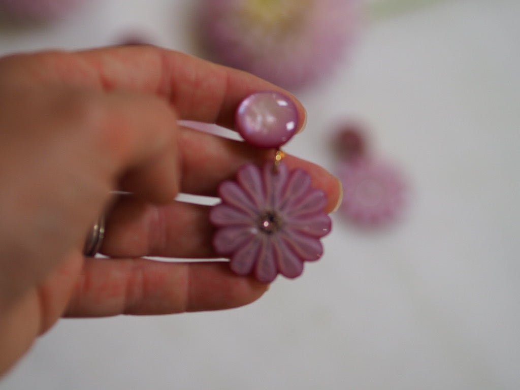 Pensee pink earrings - Natalia Willmott