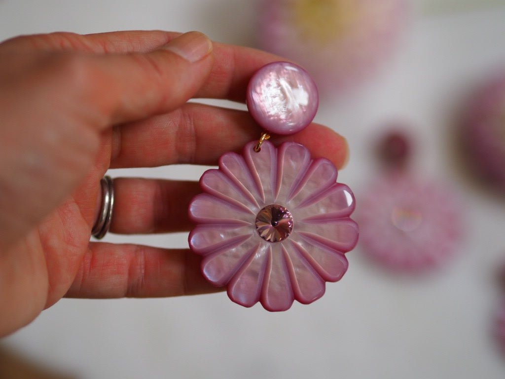 Pensee pink earrings - Natalia Willmott
