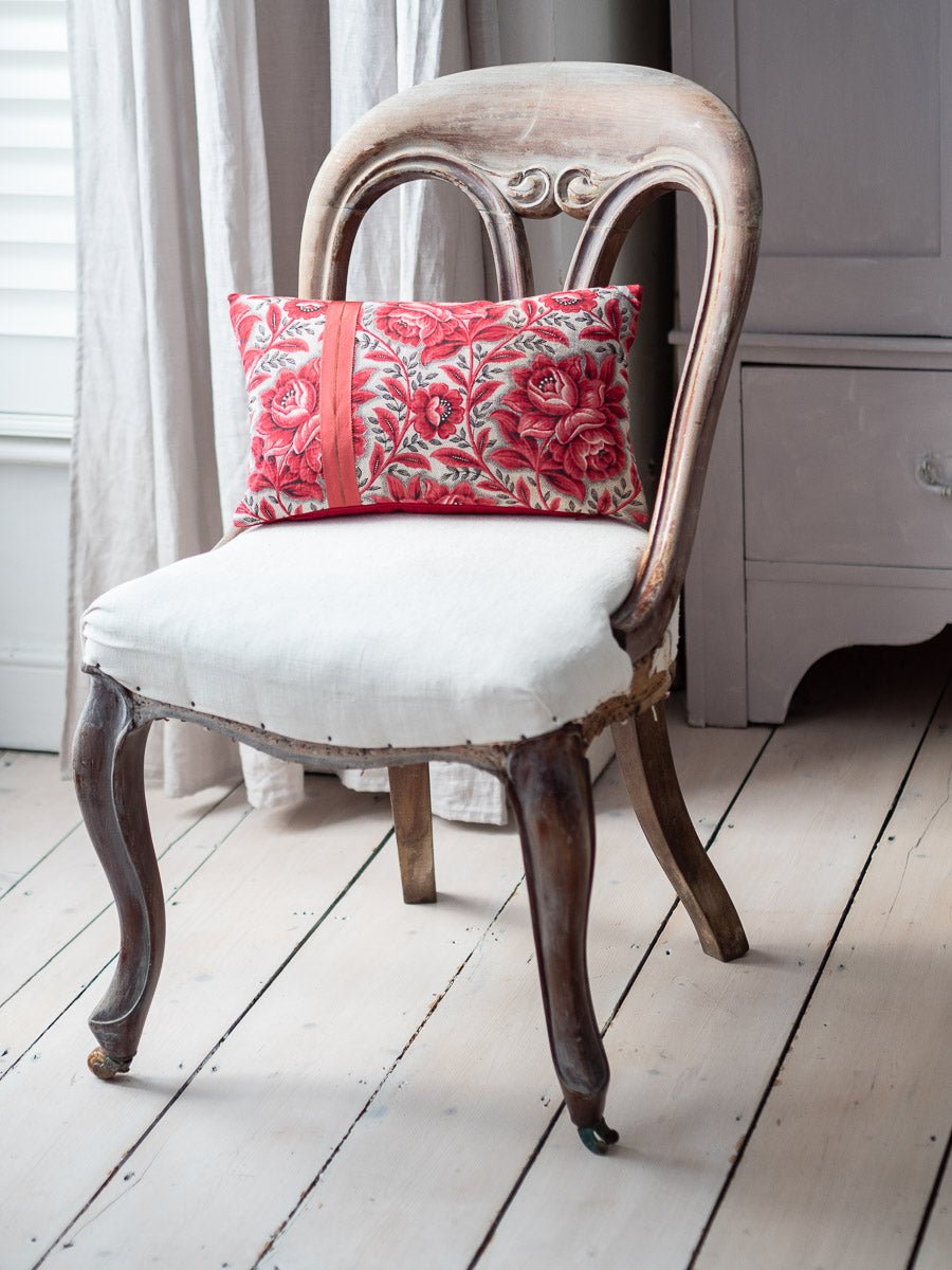 "PICOTAGE" PINK SILK CUSHION by My Billet Doux - Natalia Willmott