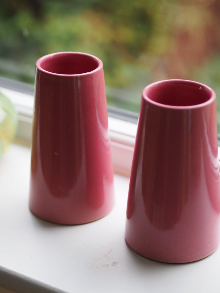 Pink pair of vases - Natalia Willmott