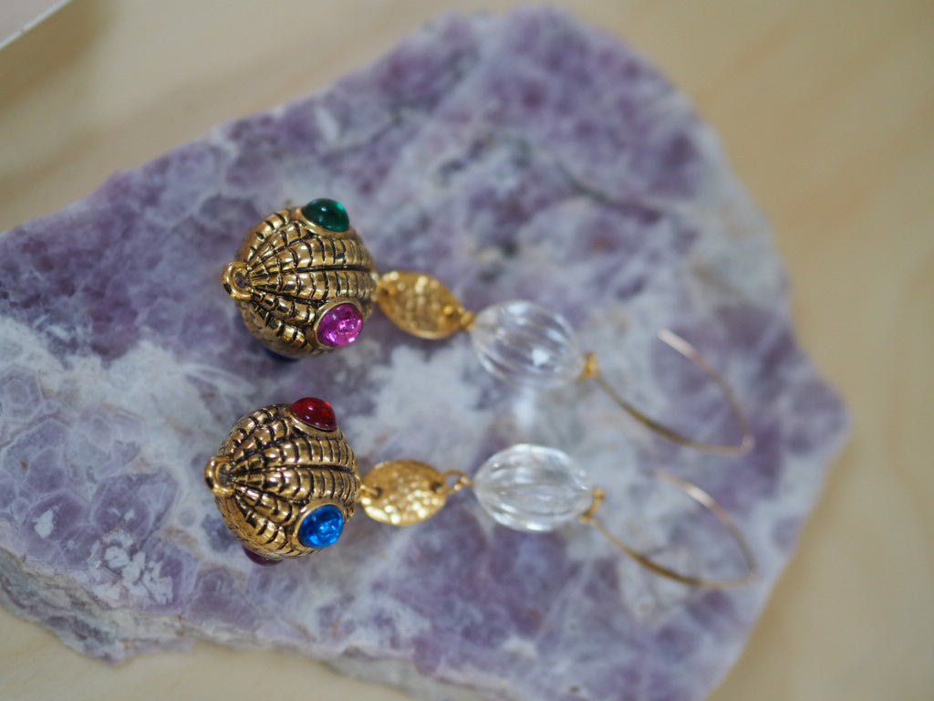 Recreated Renaissance earrings and necklace - Natalia Willmott