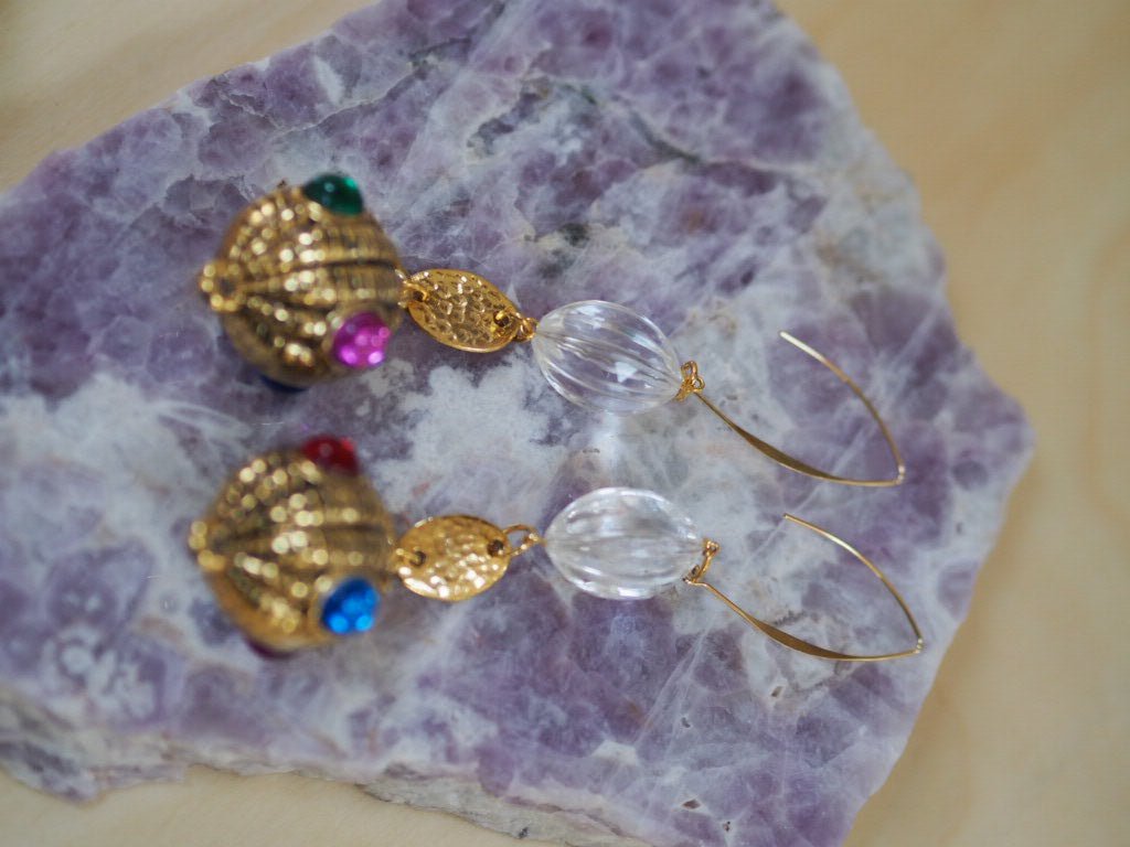 Recreated Renaissance earrings and necklace - Natalia Willmott