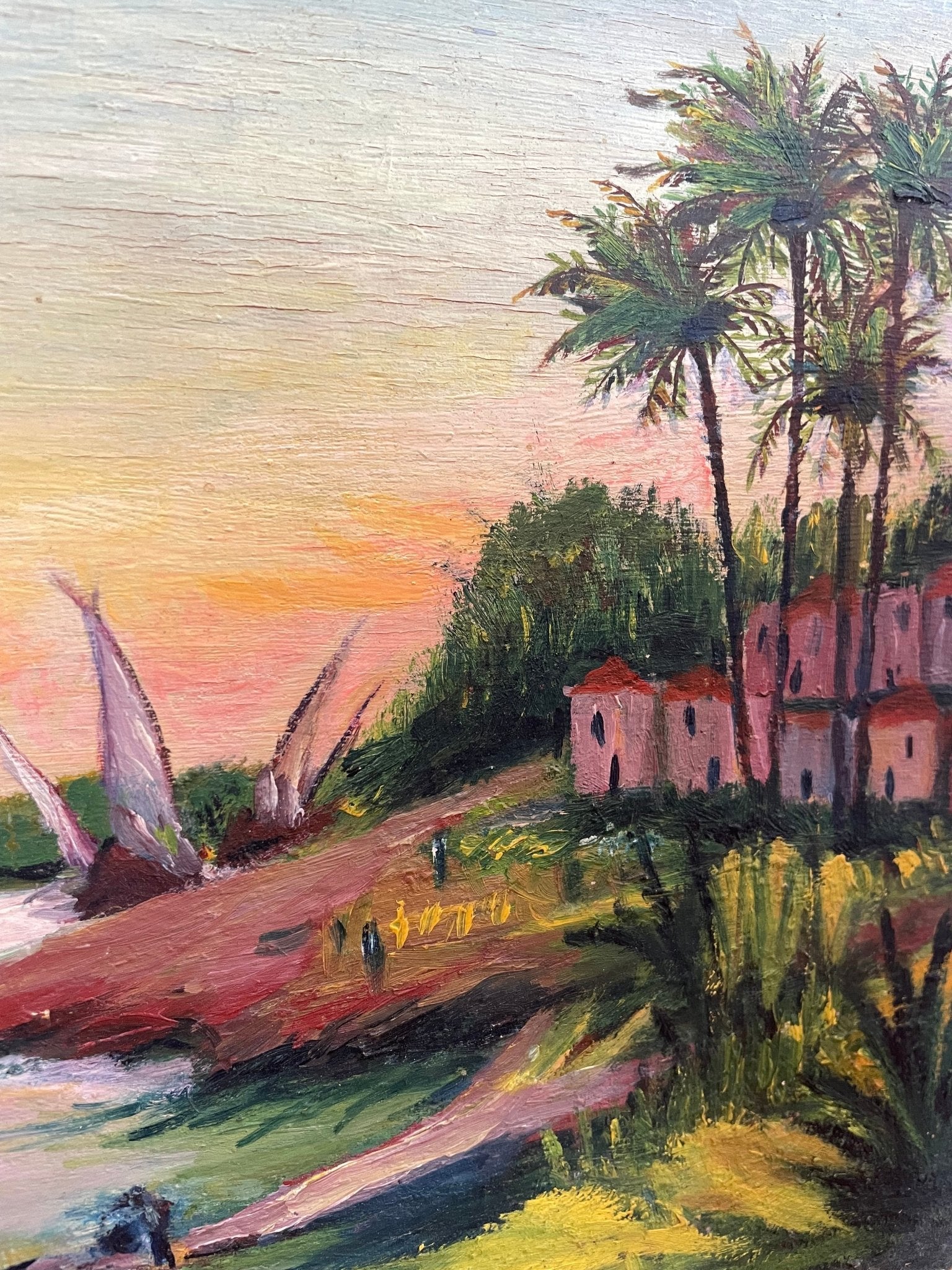 Rectangle oil painting Feluccas - Natalia Willmott