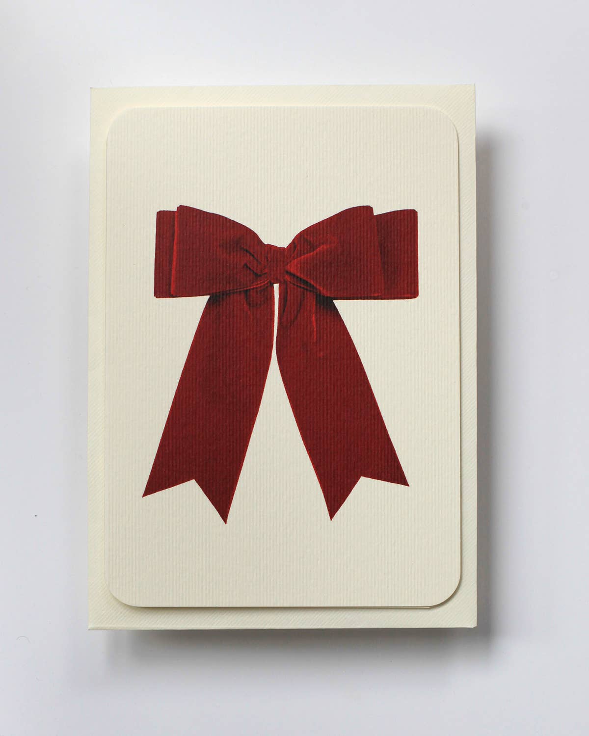 Red Velvet Bow Greeting Card | Birthday Card | Luxury Cards - Natalia Willmott