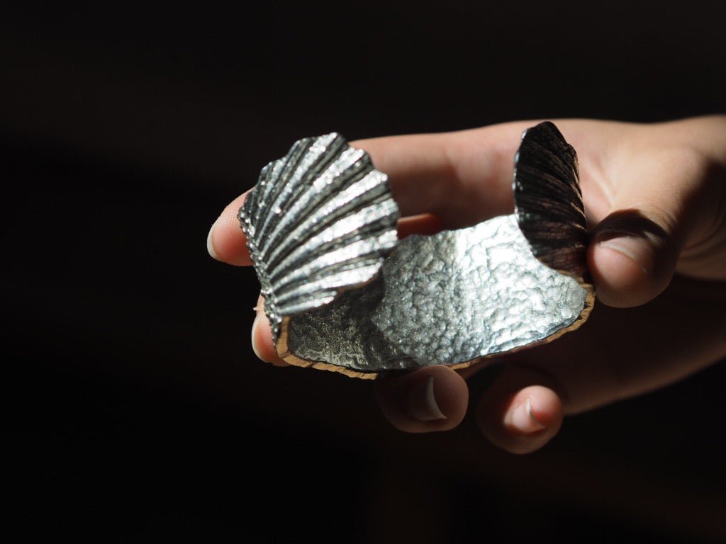 Sea inspired pewter cuff by Glover and Smith - Natalia Willmott