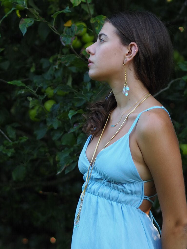 Sparkle Crystal drop earrings - Natalia Willmott