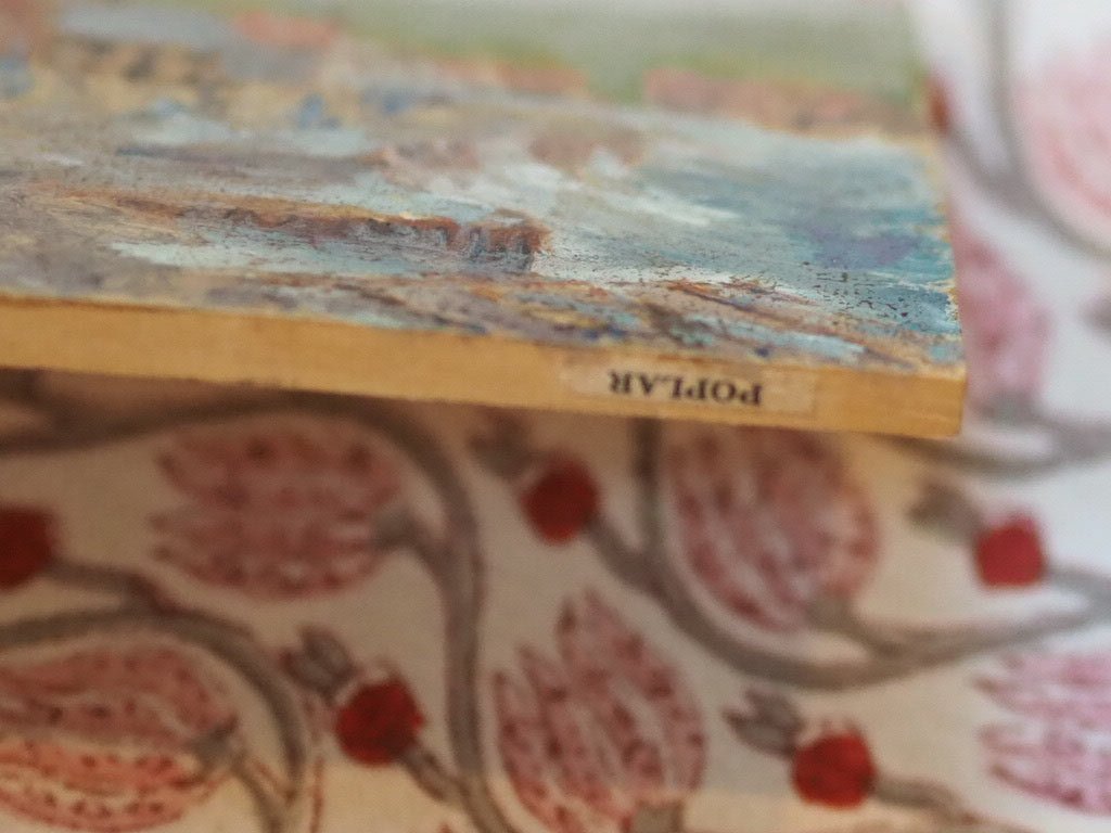 Staithes small oil painting on poplar wood - Natalia Willmott