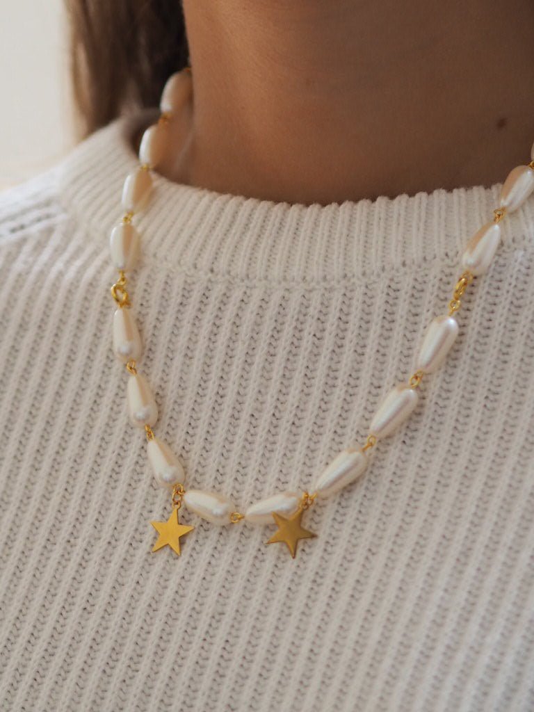 Star and pearl necklace/ Bracelet Natalia - Natalia Willmott