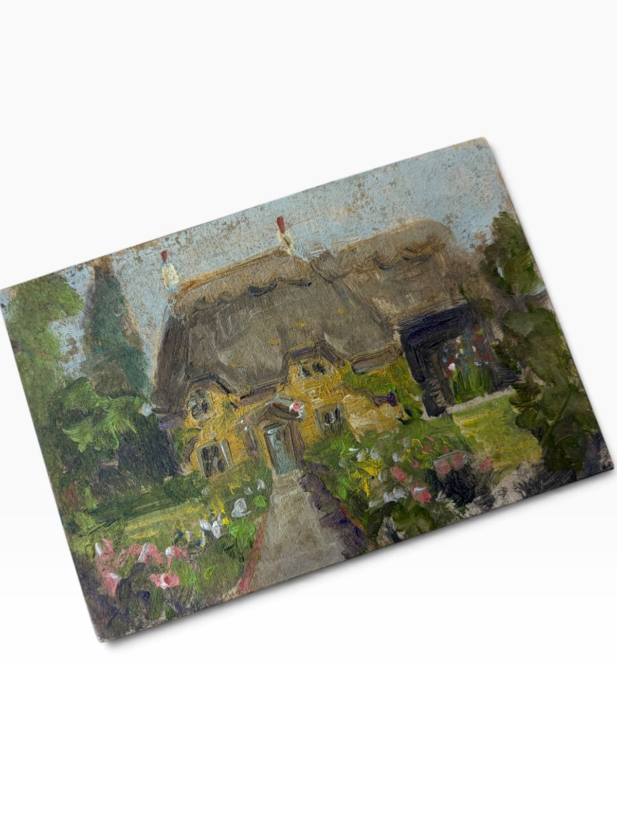 The cottage small oil painting - Natalia Willmott