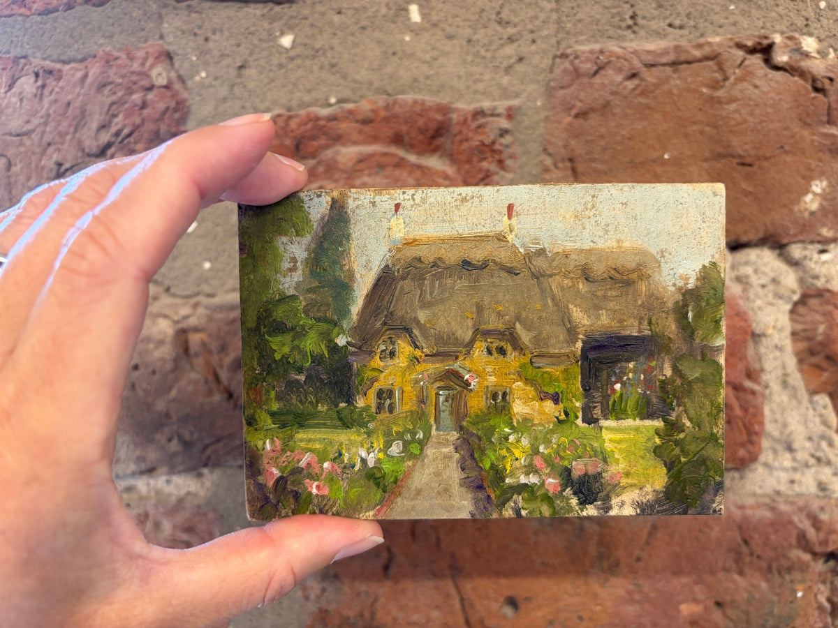 The cottage small oil painting - Natalia Willmott