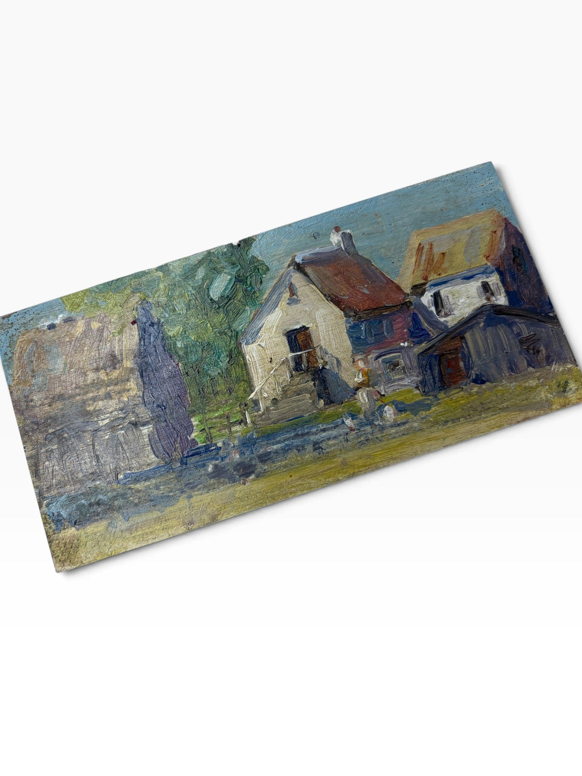 The Farm Yard small oil painting - Natalia Willmott
