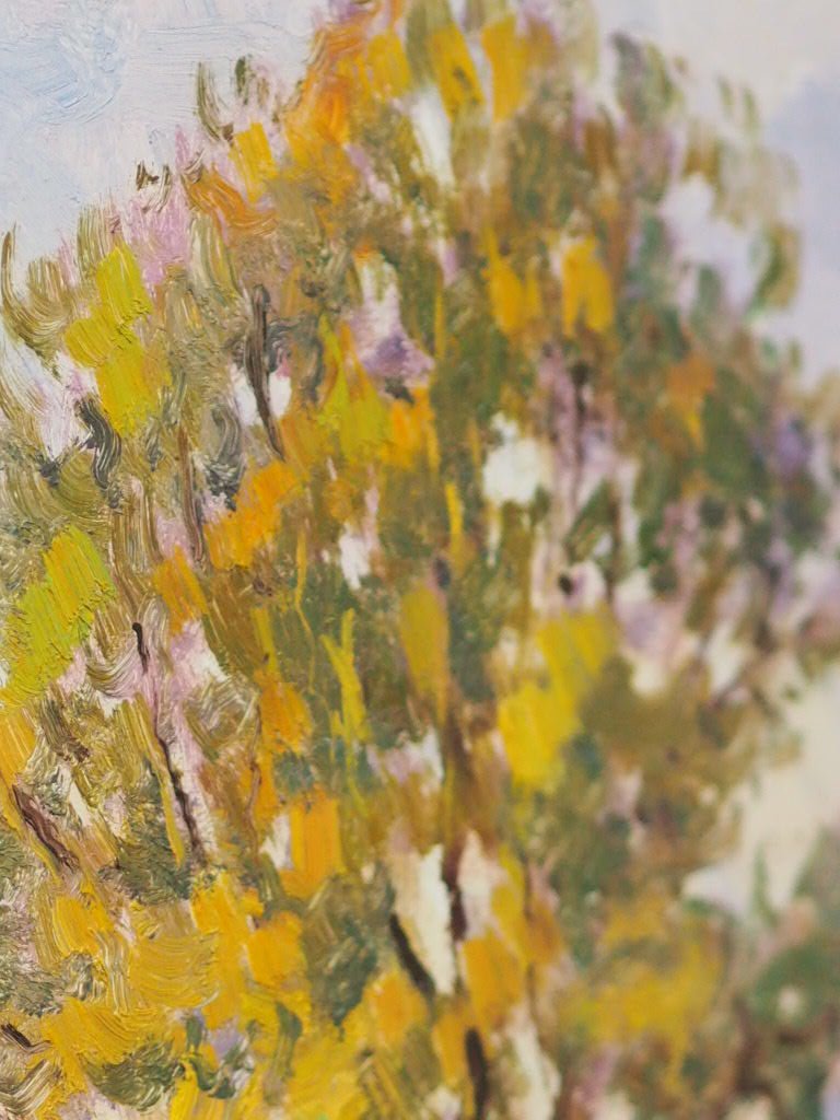 The walk vintage oil painting on board by Florent Chadé - Natalia Willmott