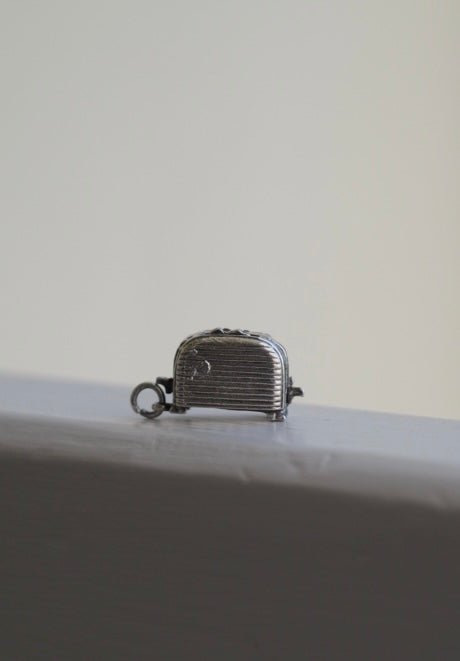 Toaster with toast that pops up silver vintage charm - Natalia Willmott