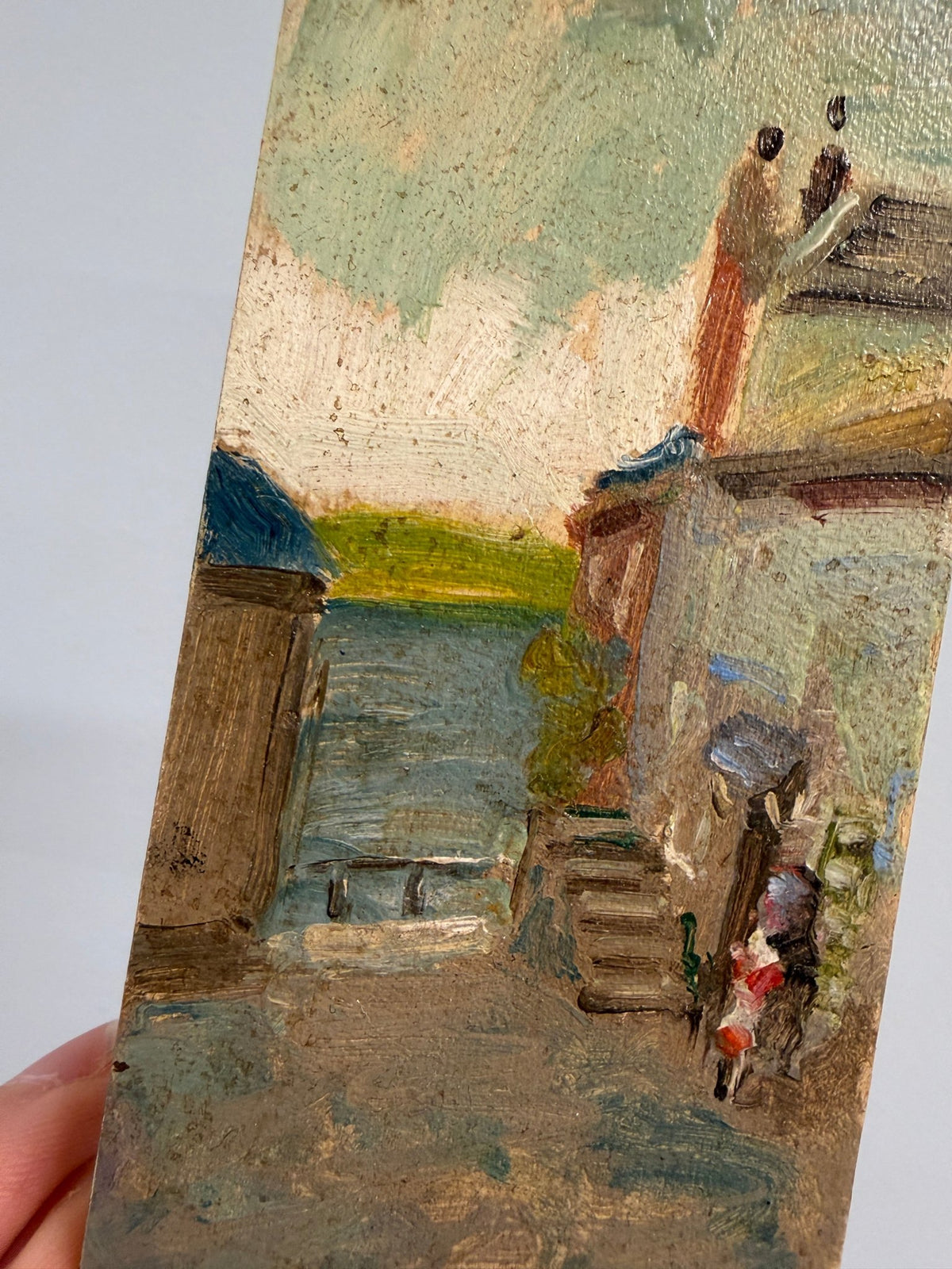 Towards the water small oil painting - Natalia Willmott