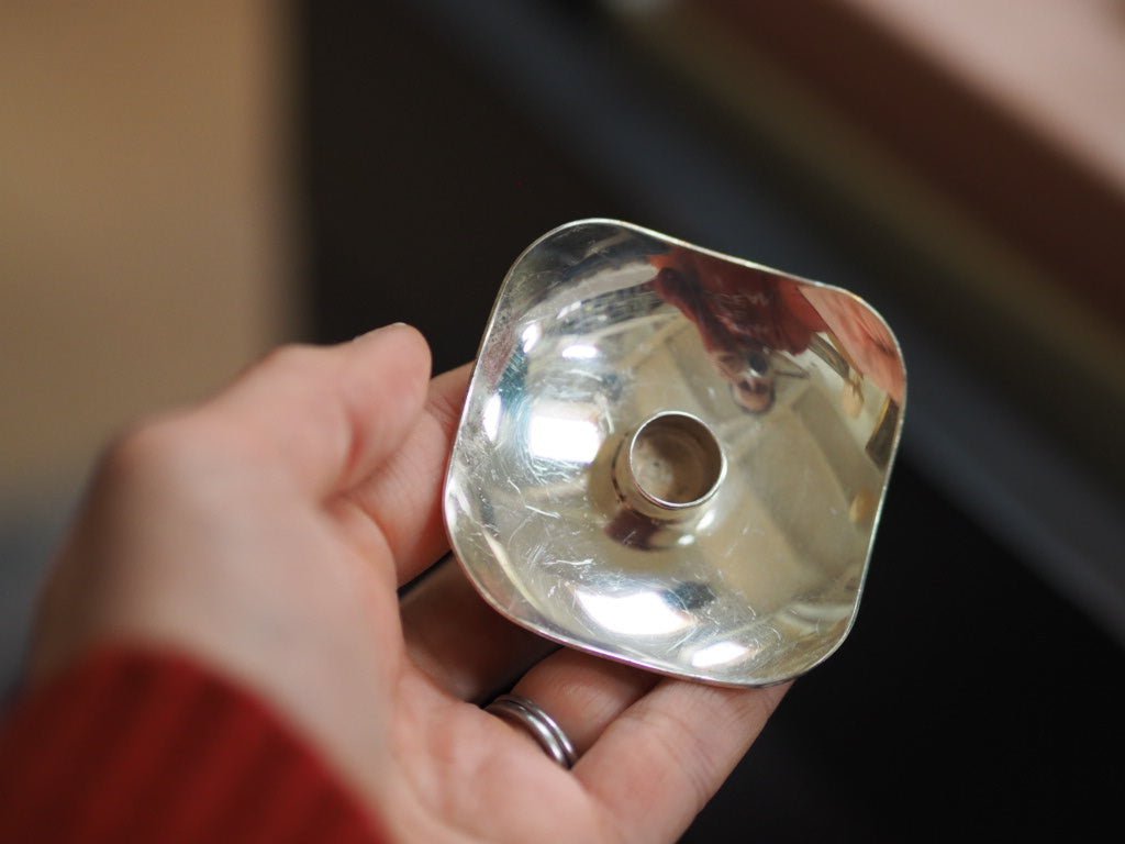 Trio of mid century silver candleholders - Natalia Willmott