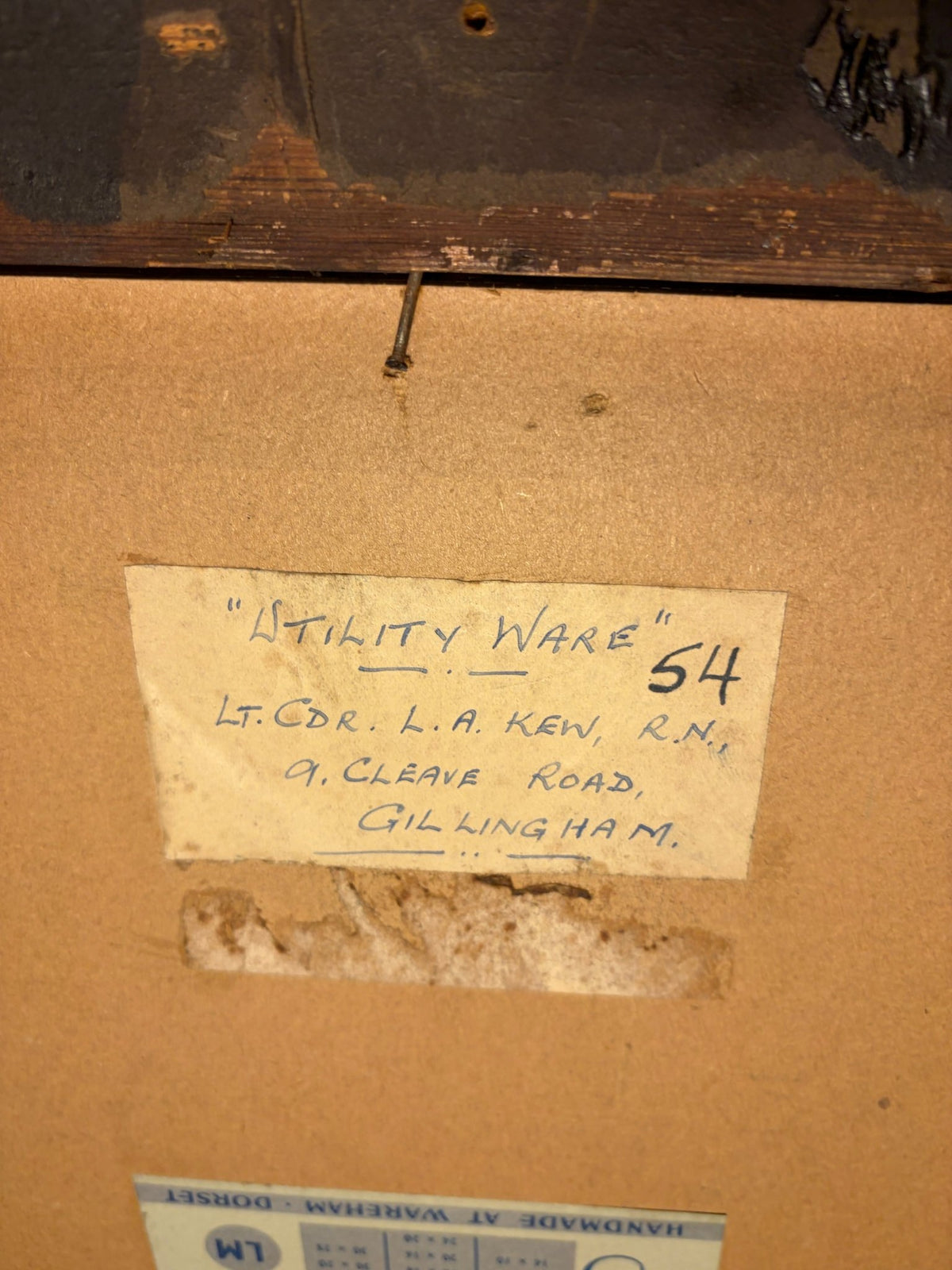 Utility ware mid- century oil painting on board - Natalia Willmott