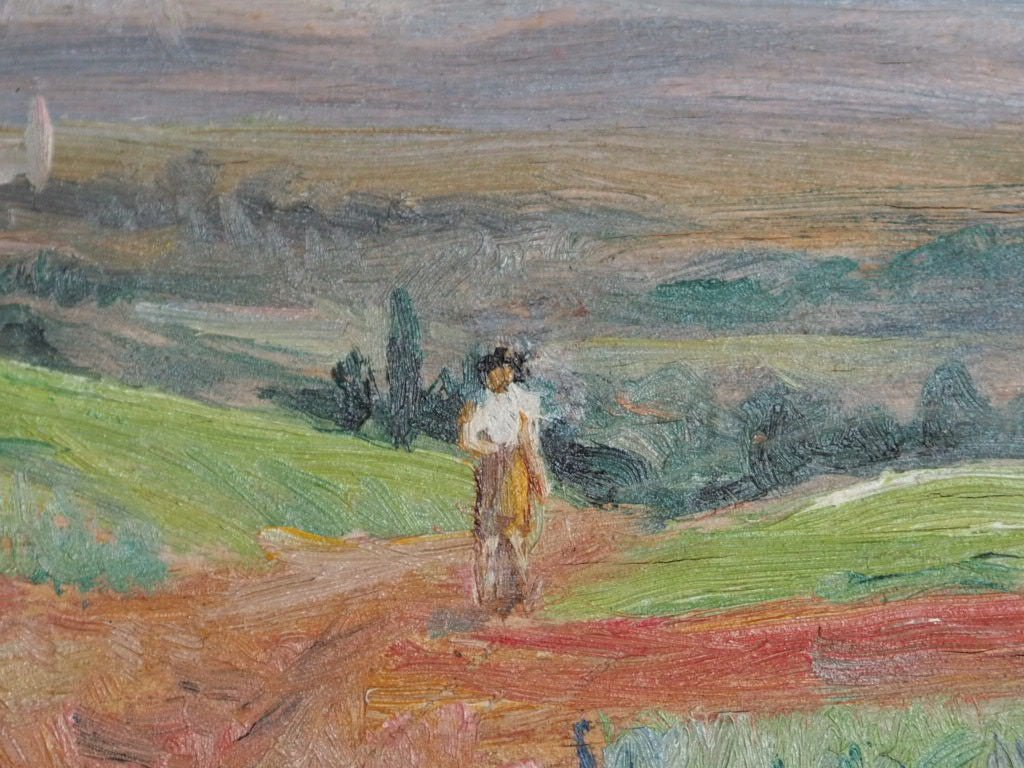 Viarmes oil painting Maurice Tisseyre - Natalia Willmott