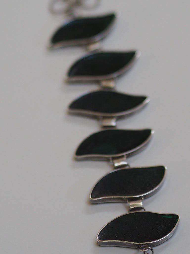 Vintage abalone silver bracelet - Natalia Willmott