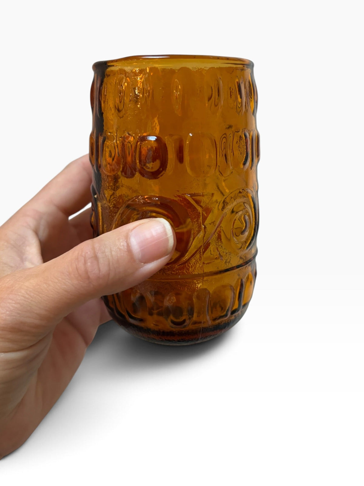 Vintage Amber Glass Water Set – Possibly Empoli, Italy, c.1960s–70s - Natalia Willmott