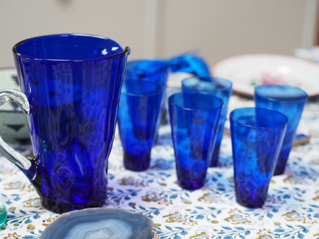 Vintage blue jug set - Natalia Willmott