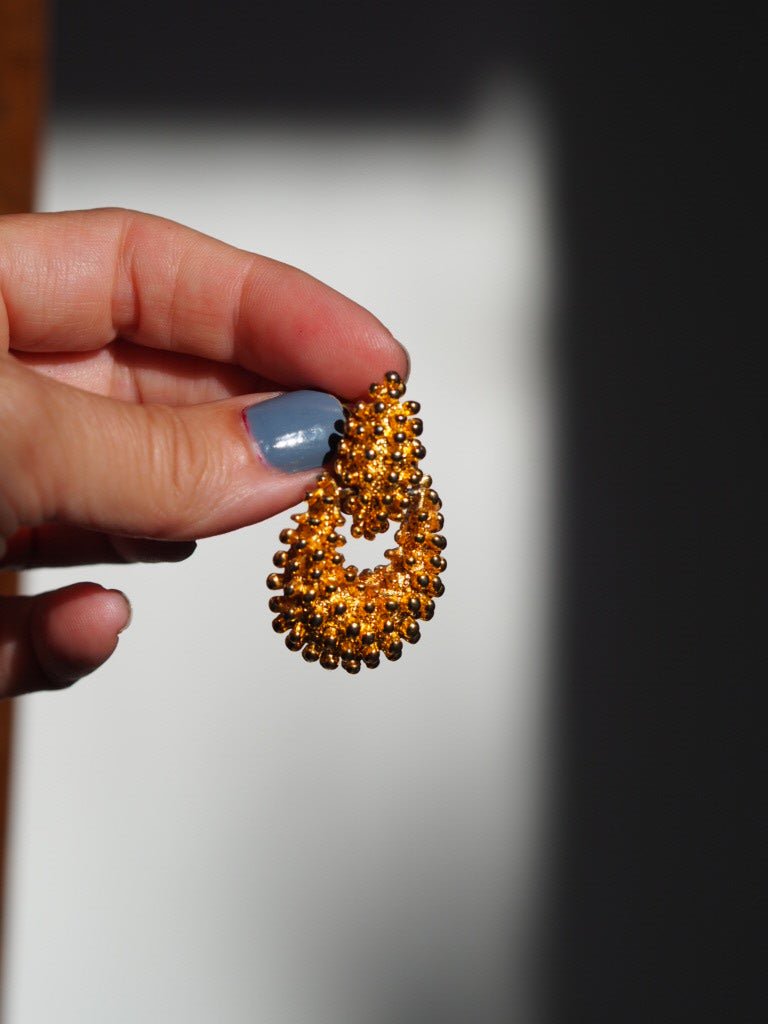 Vintage "bobbly" clip on earrings - Natalia Willmott